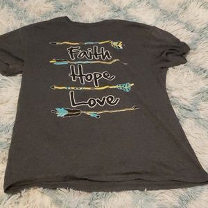 I am selling a short sleeve faith,hope love shirt